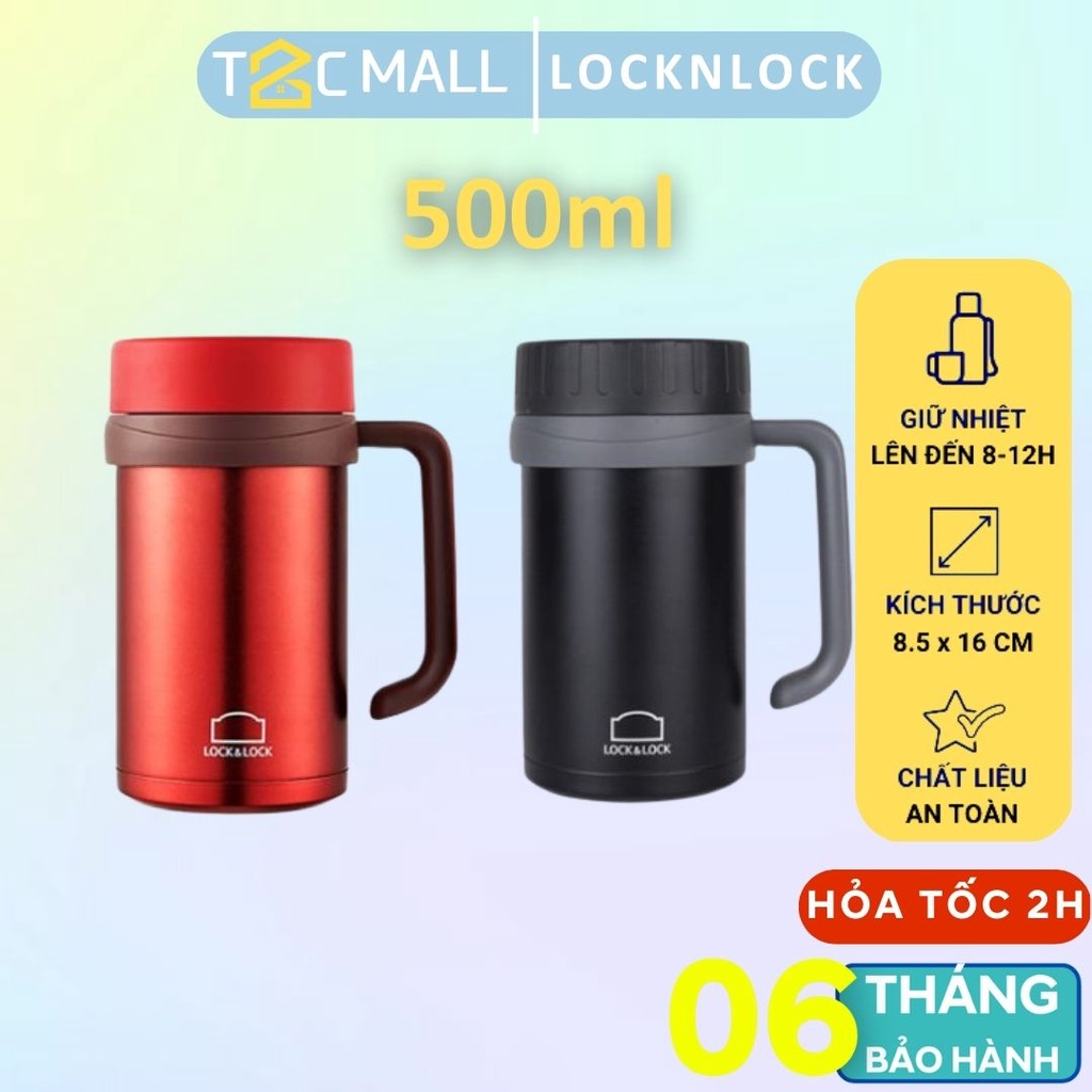 Ly Giữ Nhiệt LocknLock 500ML, Cốc giữ nhiệt Basic Table Mug Lock&Lock LHC4026 - T2Cmall