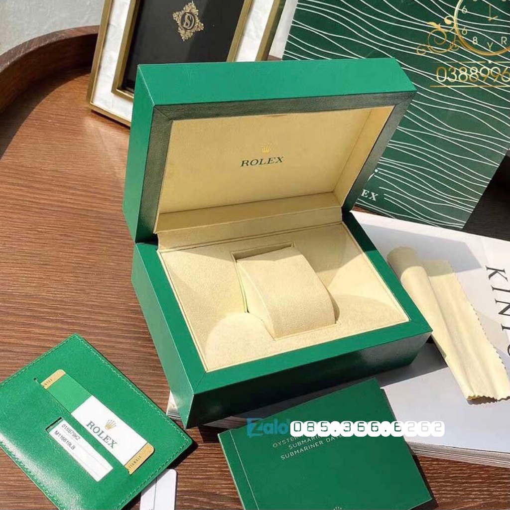 Đồng hồ nam Đồng hồ cơ Rolex mặt xám viền thép trắng size 40-41mm