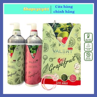 Dầu gội bưởi - dầu xả bưởi, dầu cặp VALERT GRAPEFRUIT 850ml  chống rụng kích mọc tóc chính hãng