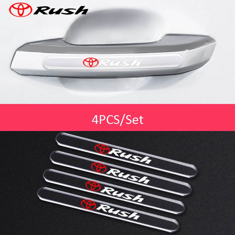 Miếng Dán Bảo Vệ Tay Nắm Cửa Trong Suốt Chống Trầy Xước Cho Xe Hơi Toyota Rush