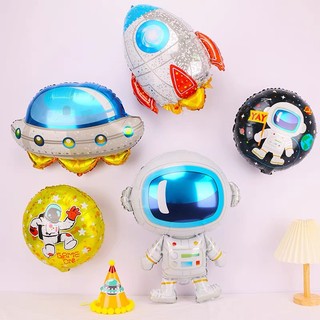 Phụ kiện chủ đề phi hành gia, bóng nhôm chủ đề phi hành gia, đĩa bay, tàu vũ trụ