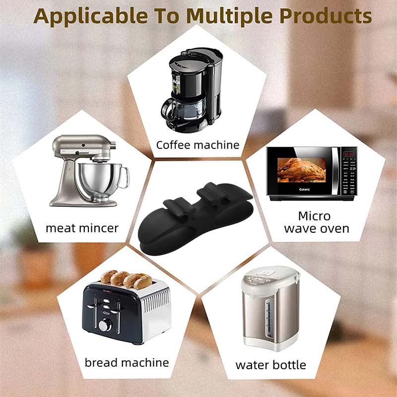 Kẹp Cố Định Dây Cáp Bằng Silicone Tự Dính Tiện Lợi Dành Cho Nhà Bếp