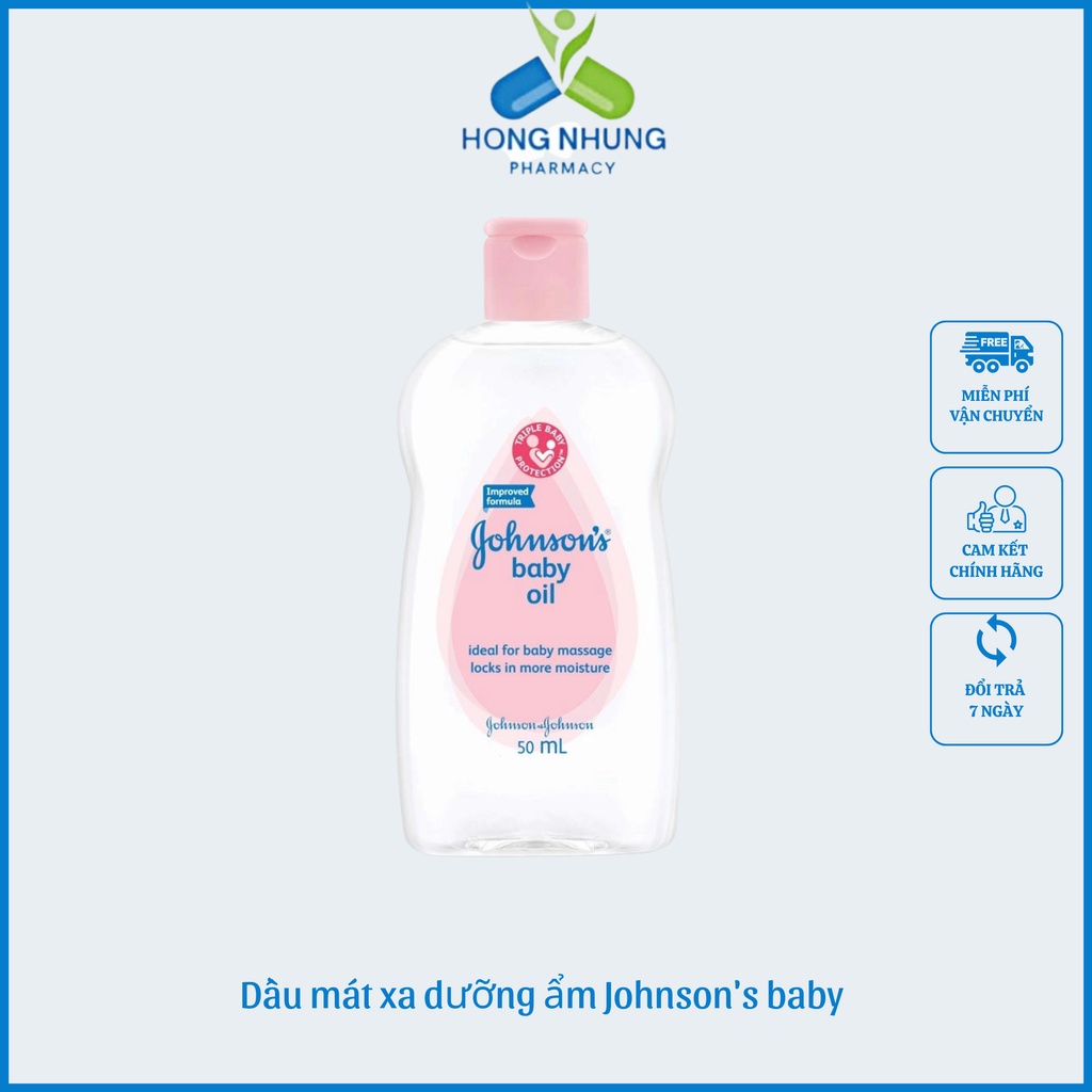 Dầu massage và dưỡng ẩm Baby Oil Johnson