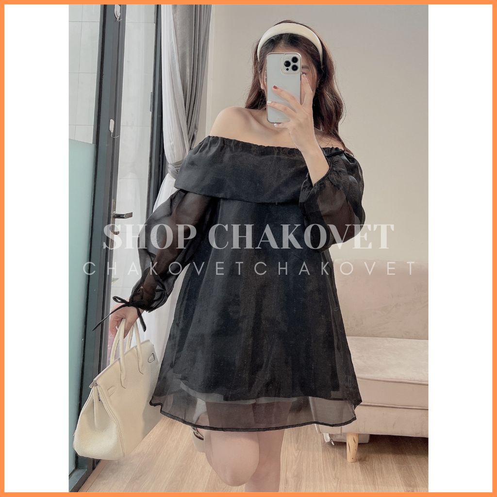 Áo Babydoll Hở Vai Tiểu Thư 2 Lớp A8569 Áo Voan Tơ Đũi Thiết Kế Tay Phồng Thời Thượng Đi Chơi Dự Tiệc Cực Xinh | BigBuy360 - bigbuy360.vn