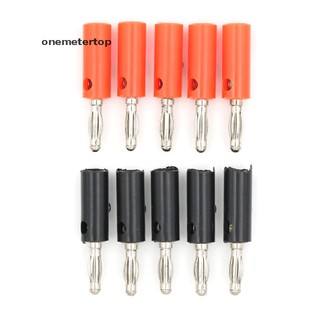 Set 5 Đầu Cắm Bắp Chuối 4mm Màu Đỏ Đen Đỏ