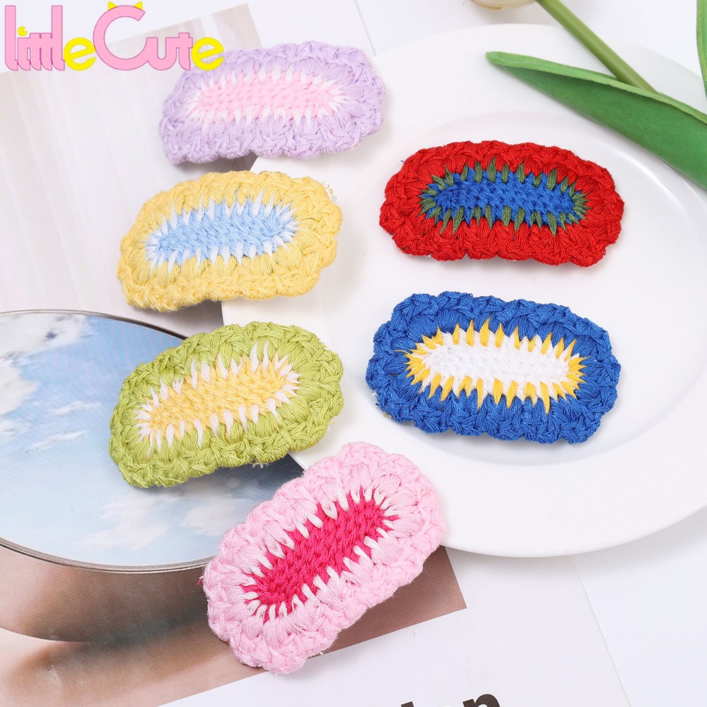 Kẹp Tóc Đan Len Dễ Thương Cho Bé Gái