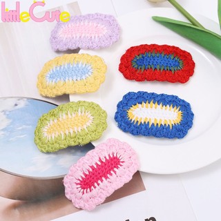 Kẹp tóc đan len dễ thương cho bé gái