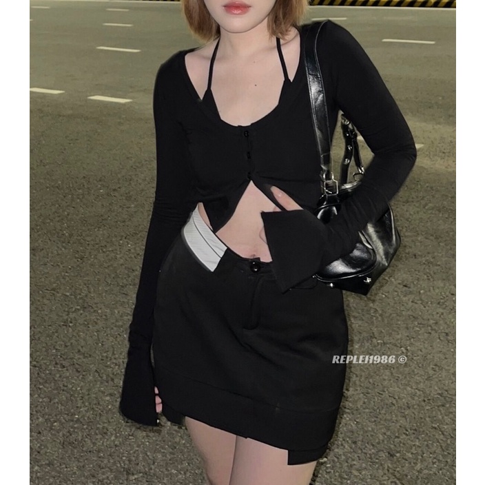 Chân váy lưng trắng LOWA