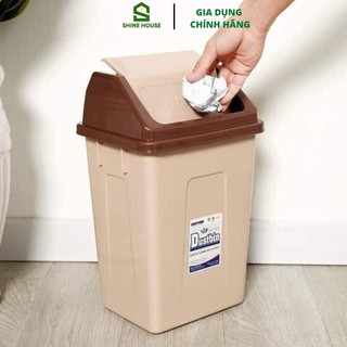 Thùng rác nắp lật nhựa Duy Tân loại trung