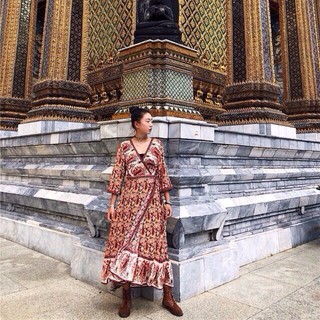 ORDER Váy boho thổ cẩm dáng dài - 2 mẫu