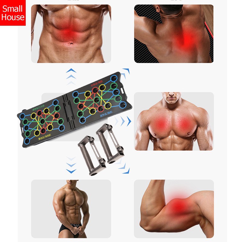 Mua Dụng cụ tập hít đất chống đẩy đa năng 12-14 trong 1, Bộ bàn khung ...
