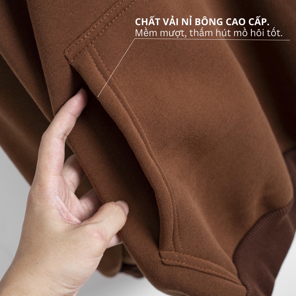 Áo Hoodie form Unisex Bami Home chất liệu nỉ bông dày dặn, thoải mái