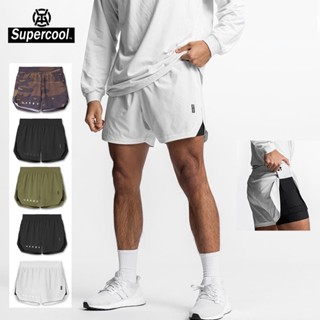 #SupercooL# 2 Lớp Quần Thun Short Đùi Thể Thao Nam Quần Giữ Nhiệt Baggy Big Size Co Giãn Túi Hộp Phong Cách âu Mỹ Vải Thoáng Thun Lạnh PE Co Nhanh Khô Cao Cấp Thấm Hút Mồ Hôi Tốt Streetwear Chạy Bộ Chuyên Thể Dục Bóng Rổ Gym Bóng Đá Xe đạp