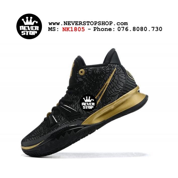 Giày bóng rổ nam cổ cao KYRIE 7 BLACK GOLD chuyên chơi outdoor, hàng chuẩn đẹp | NeverStopShop.com