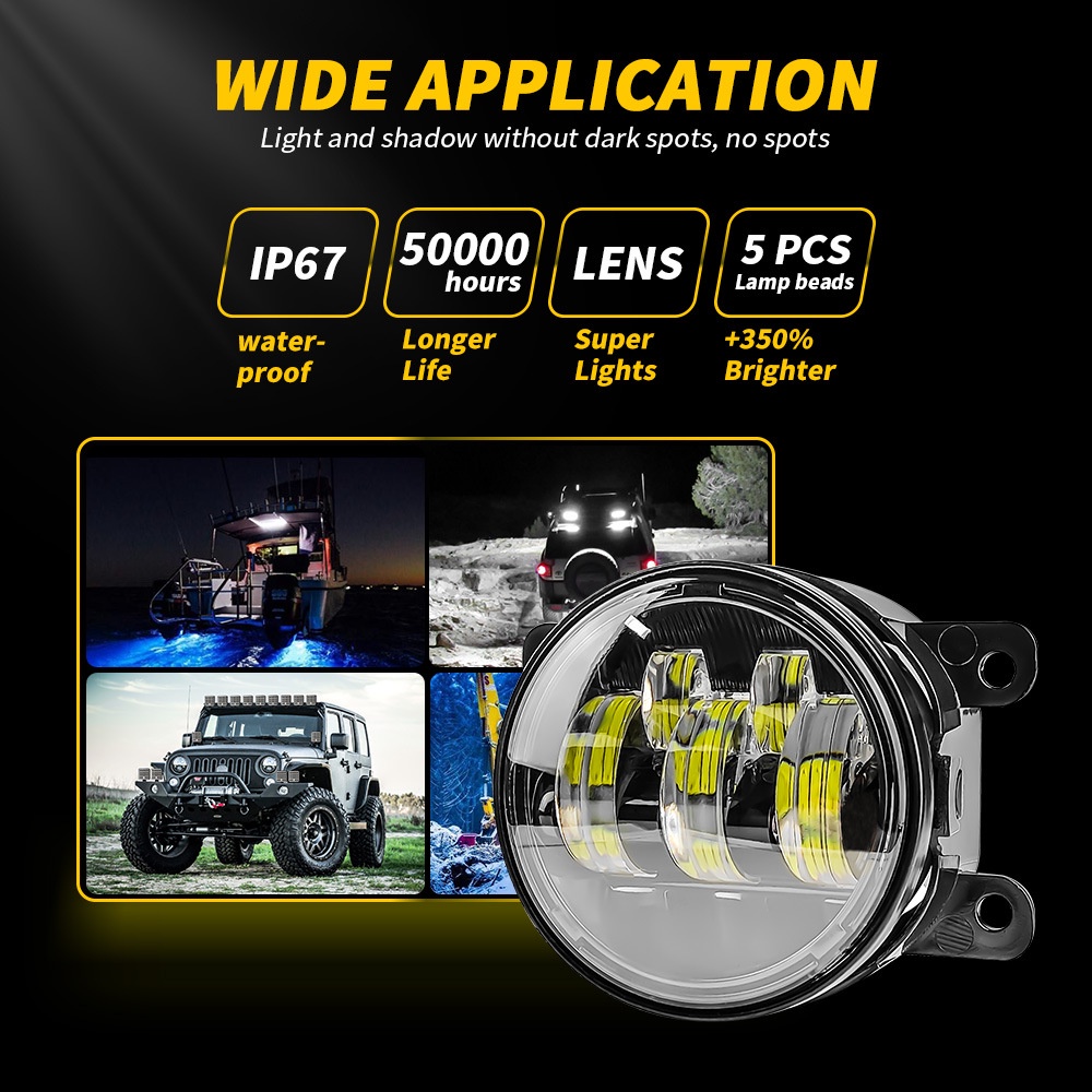 Đèn led Mắt Thiên Thần 4 inch 30w Phá Sương Mù Chuyên Dụng Cho Xe Hơi