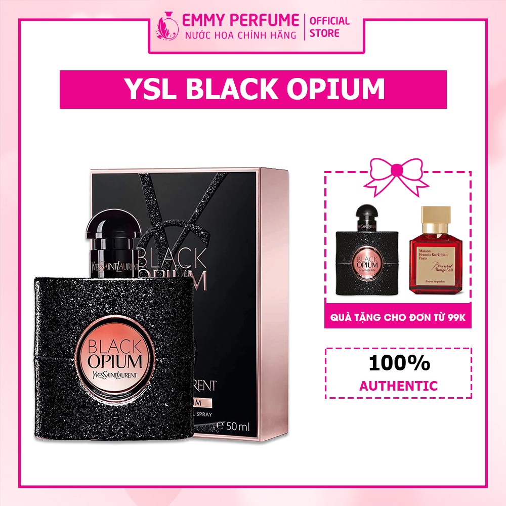 Nước Hoa Nữ Black Opium YSL - Nước hoa Pháp mùi hương hoa cỏ ngọt ngào đầy cá tính và lôi cuốn - EMMYPER