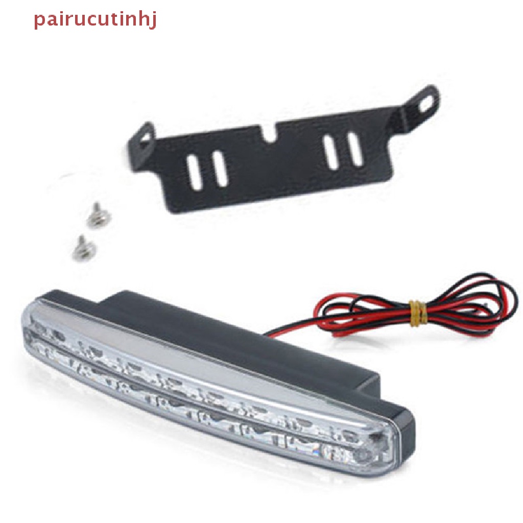Cặp Đèn 8 LED DRL Ánh Sáng Trắng Chuyên Dụng Chạy Ban Ngày Cho Xe Hơi