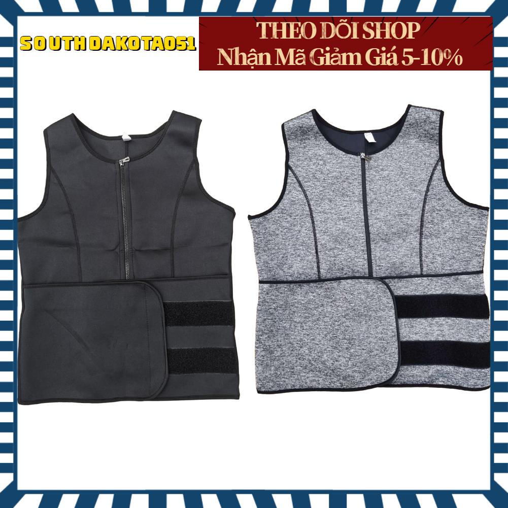 Southdakota051 Người Eo Huấn Luyện Dây Kéo Tập Mồ Hôi Xông Hơi Bụng Điều Khiển Đai Chỉnh Toàn Thân Áo Cho Đi Bộ Xe Chạy Xây Dựng Cơ Thể