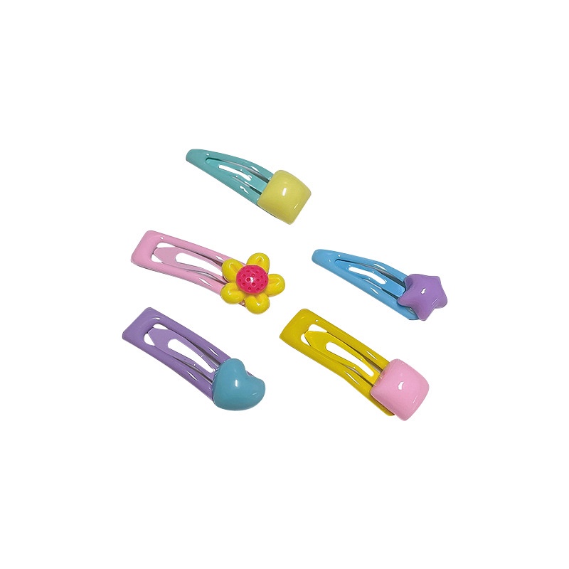 Set kẹp tóc cho bé 5 chi tiết xinh xắn phụ kiện tóc cho bé gái