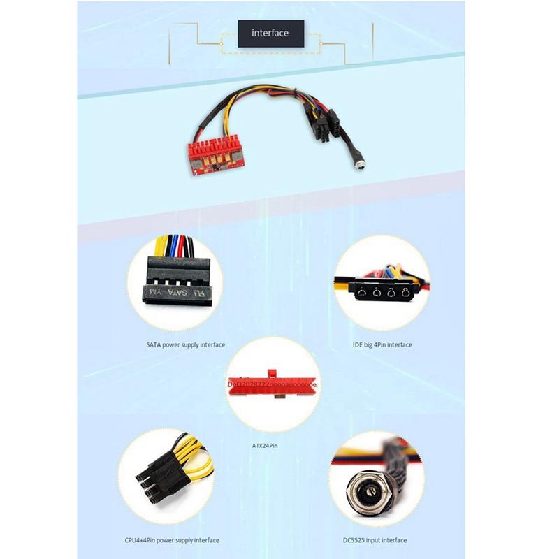 Nguồn Cấp Điện DC ATX PSU Pico-BOX 12V 160W Pico ATX PSU 24Pin MINI ITX DC Cho Máy Tính