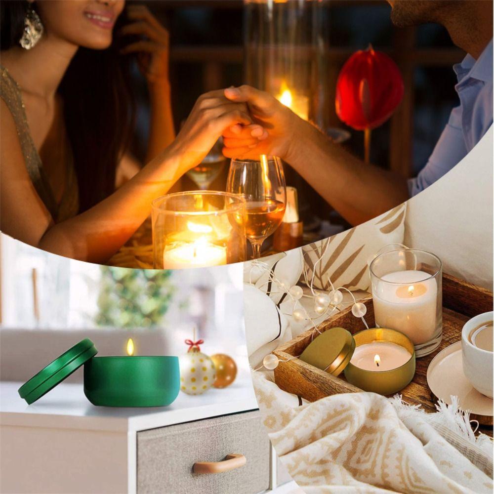 Hộp Kim Loại Đựng Nến 50ml 53 * 37mm Đa Dụng Chất Lượng Cao