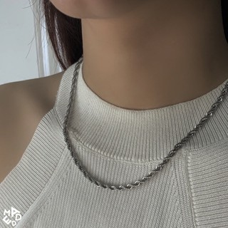 Dây chuyền Titan xoăn nhỏ Madde dành cho nam nữ /  Mini Twisted necklace Madde 2420 / 2421