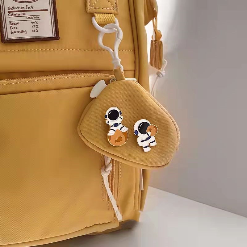 Ghim Cài Áo Hình Phi Hành Gia Bằng Kim Loại Phong Cách Nhật Bản Dễ Thương