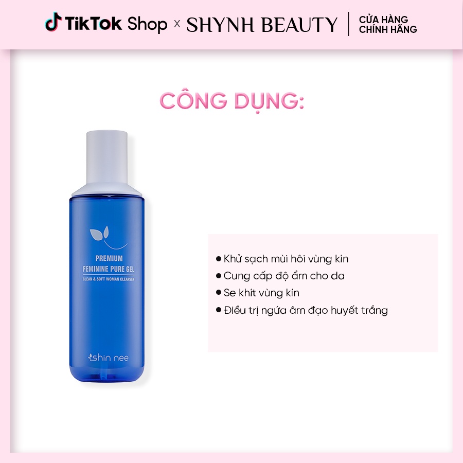 Dung dịch vệ sinh Shin Nee Premium Feminine Pure Gel (180ml)