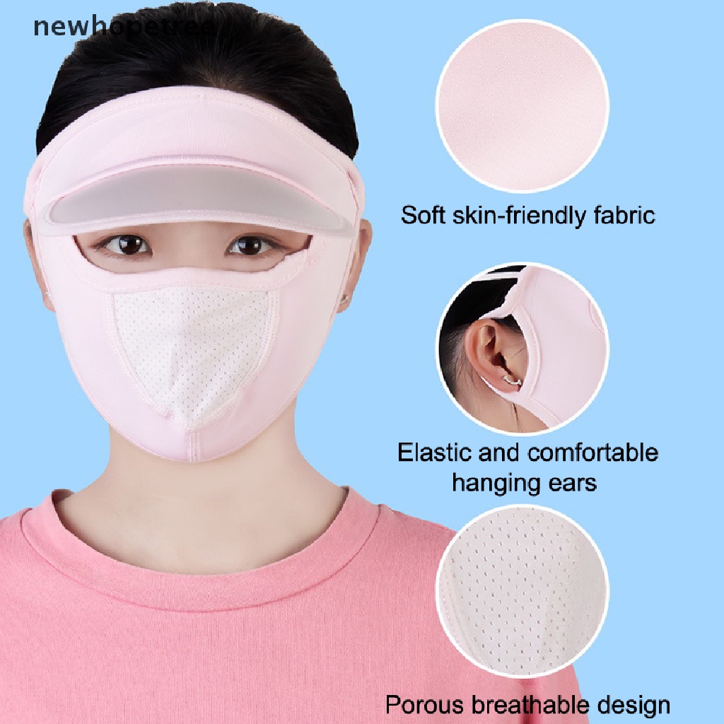 Khẩu Trang Lụa Lạnh Mỏng Thoáng Khí Che Phủ Toàn Diện Cho Nữ