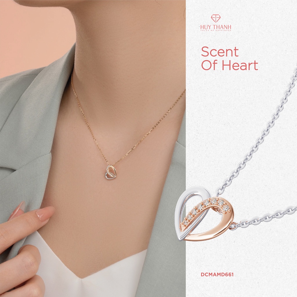 Dây Chuyền Vàng Tây 14k Scent Of Heart DCMAMD661 Huy Thanh Jewelry