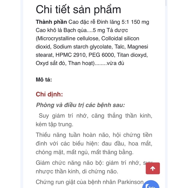 Hoạt huyết dưỡng não traphaco hộp 100 viên bao phim