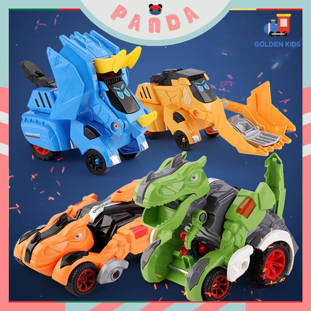 Ô Tô Đồ Chơi Khủng Long Biến Hình Dành Cho Bé, Màu Sắc Đa Dạng Bắt Mắt PANDA TOYS