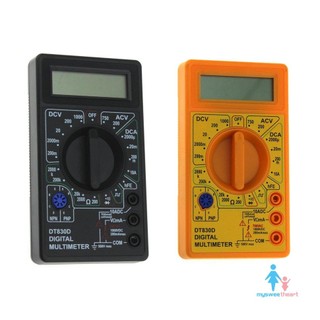 DT-830D Mini Pocket Digital Multimeter 1999 Counts AC/DC Volt Amp Diode hFE Continuity Tester Ammeter Voltmeter Ohmmeter
