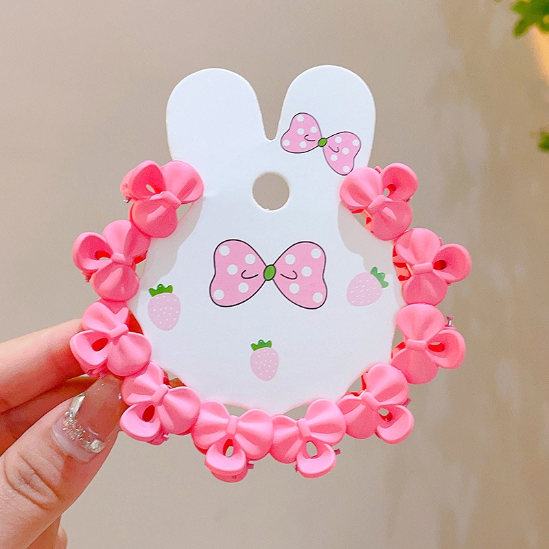 Set 10 Kẹp Tóc Nhỏ Nhiều Màu Sắc Dễ Thương Cho Bé Gái