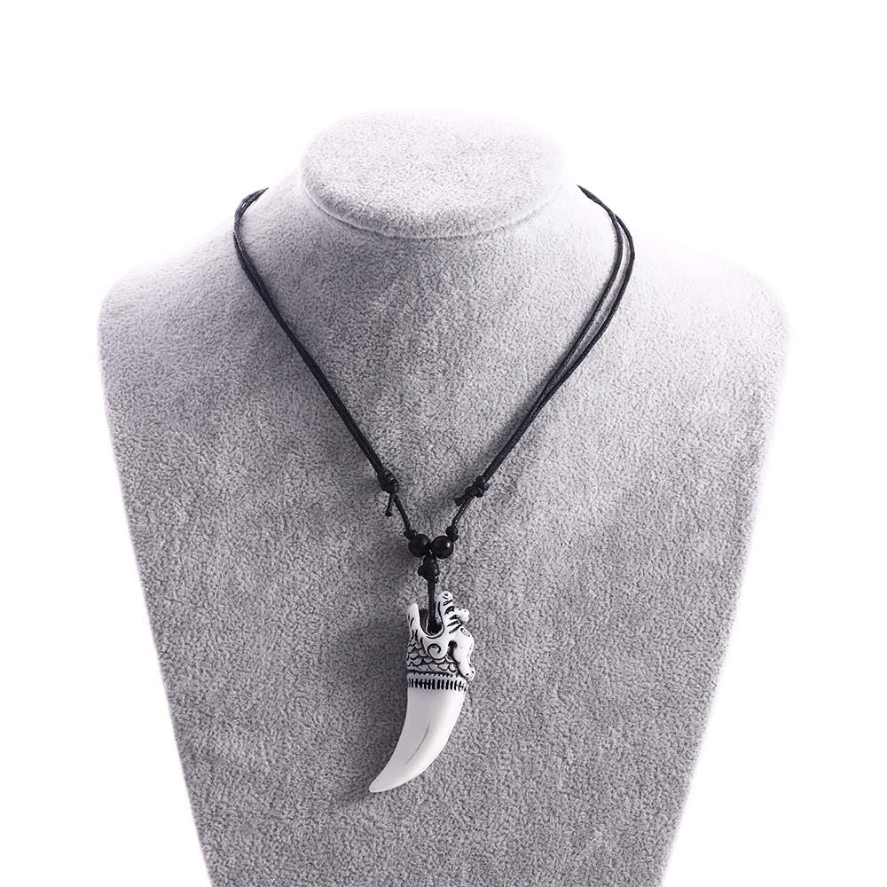 Vòng Cổ Choker Răng Sói Phong Cách Hàn Quốc Cá Tính Sáng Tạo Dành Cho Nam