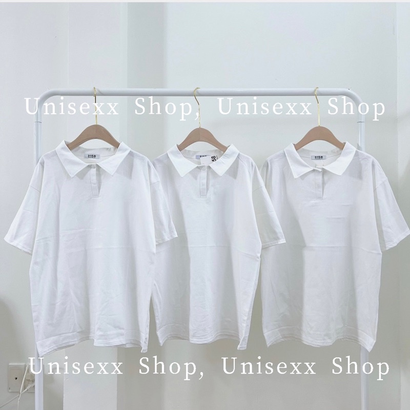Áo Polo Unisex, Polo 3158 Trơn chất cotton khô