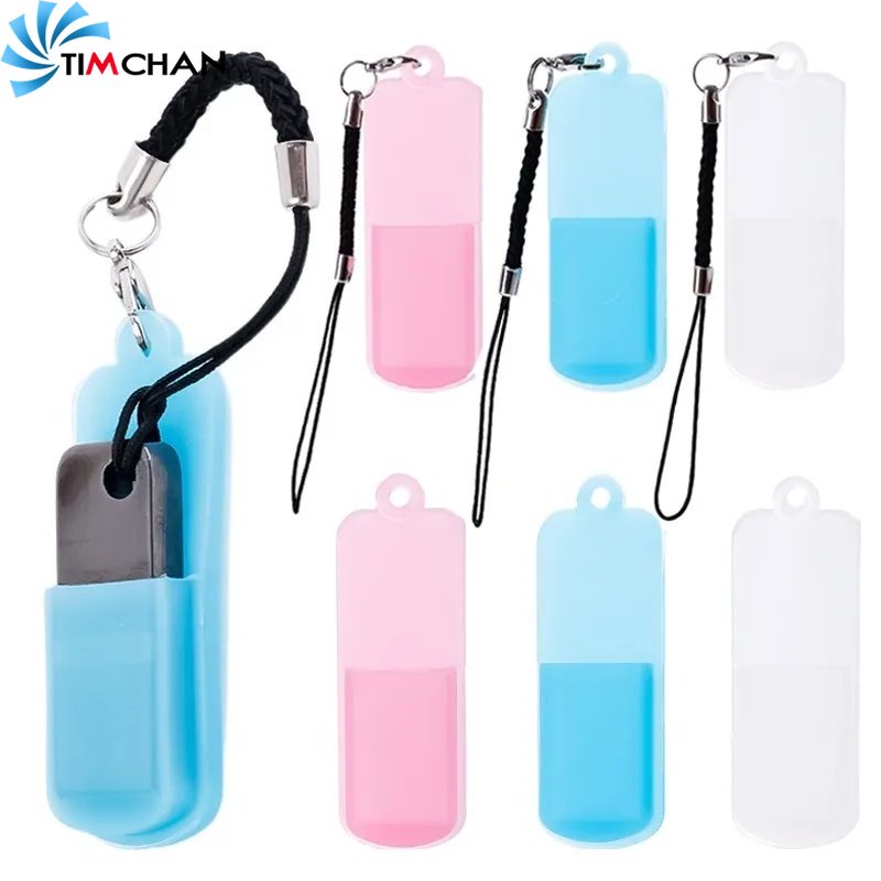 Vỏ Silicone Bảo Vệ Ổ Đĩa U / USB Chống Bụi Chống Thất Lạc 3 Màu Đơn Giản