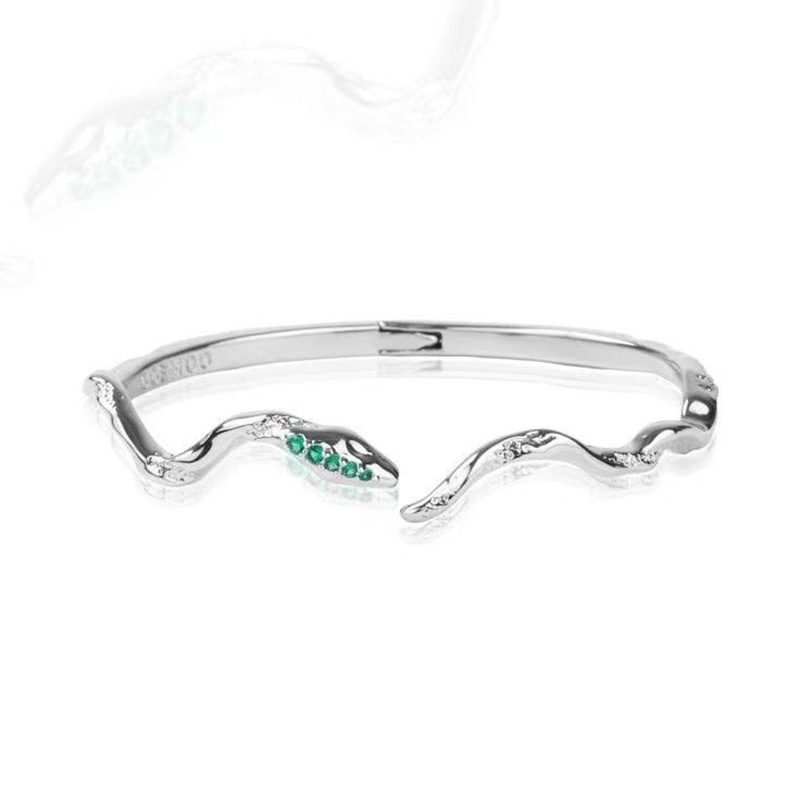 Vòng Tay Hợp Kim Cao Cấp Hình Rắn Thời Trang Cho Nữ