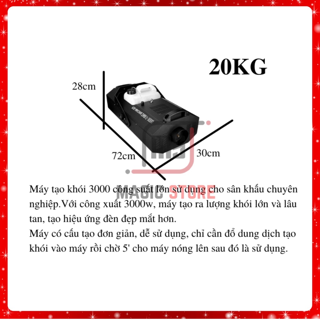 Máy Tạo Khói 3000w Công Xuất Lớn Dành Cho Bar Sân Khấu Lớn
