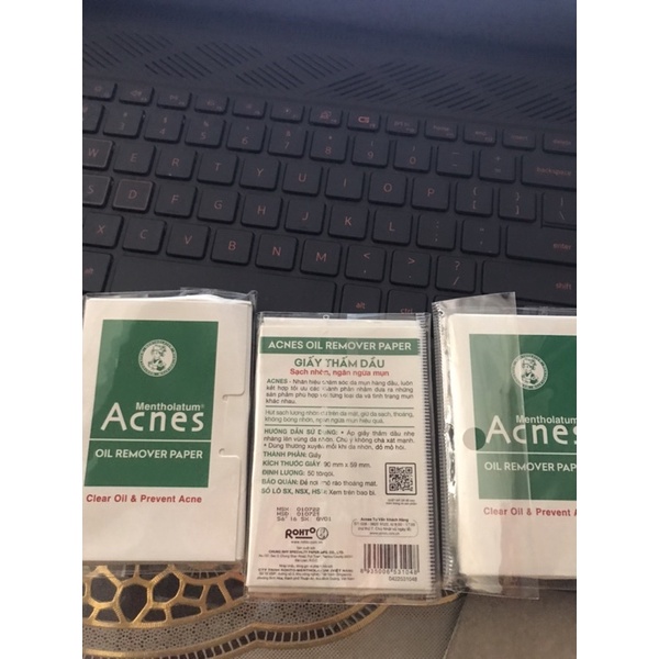 Giấy thấm dầu - Acnes Oil Remover Paper 50 tờ