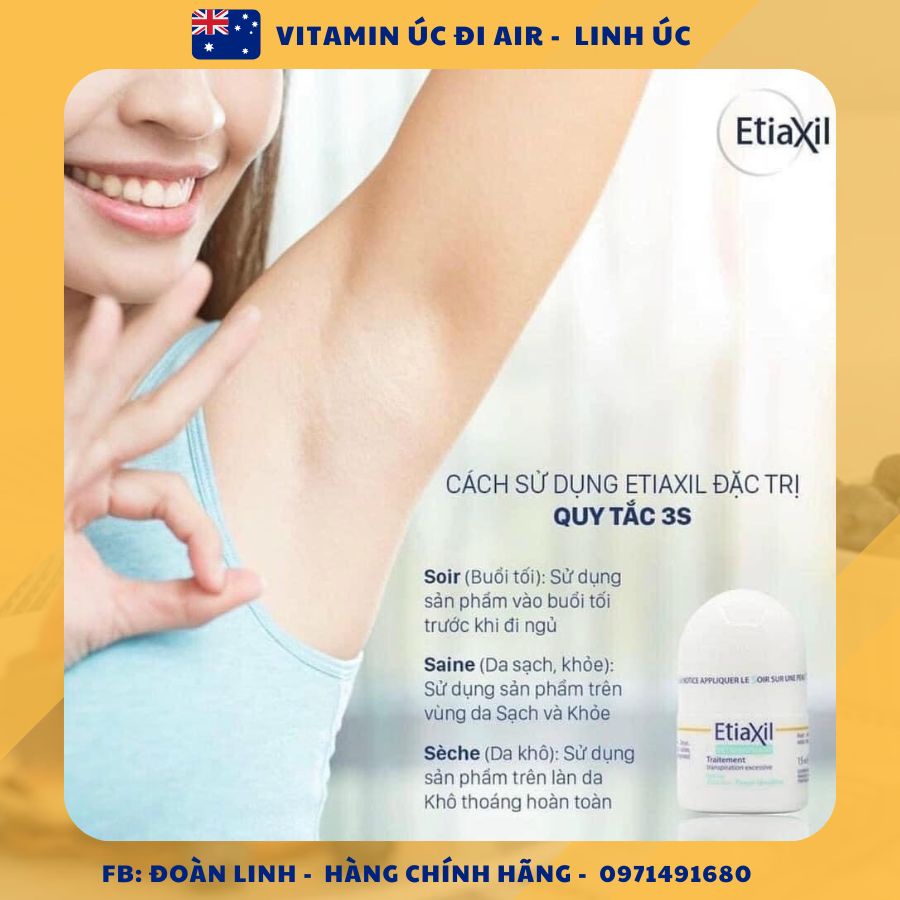 Lăn khử mùi ETIAXIL chính hãng Pháp 15ml