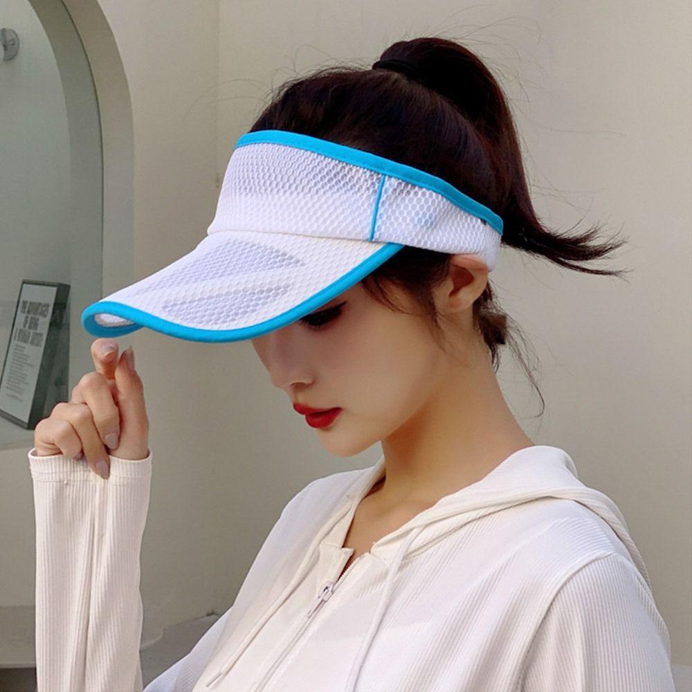 ME Mũ Rộng Vành Hở Chóp Phối Lưới Thoáng Khí Thời Trang Mùa Hè