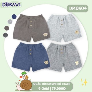 Dokma_ Quần đùi cotton bé trai