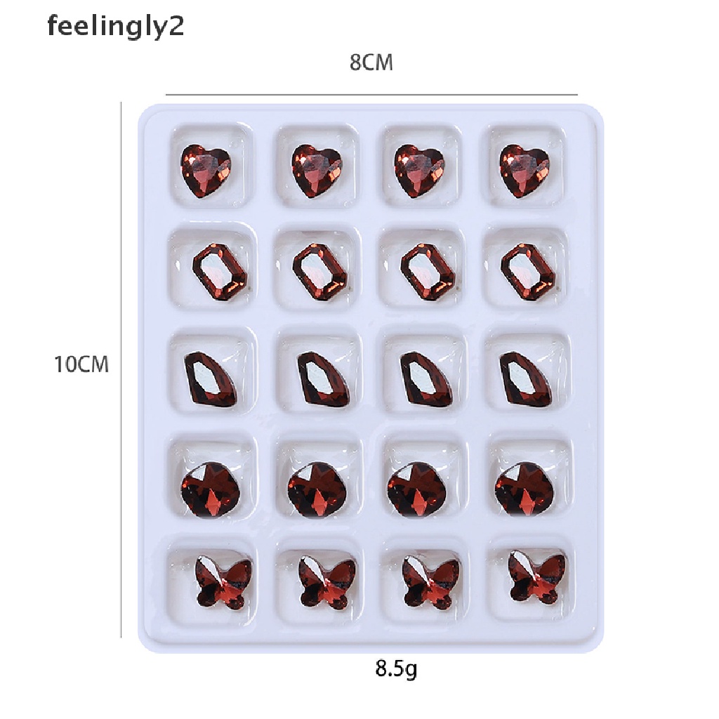 Bộ 20 HạT Đá ĐíNh Trang Trí MóNg 3D