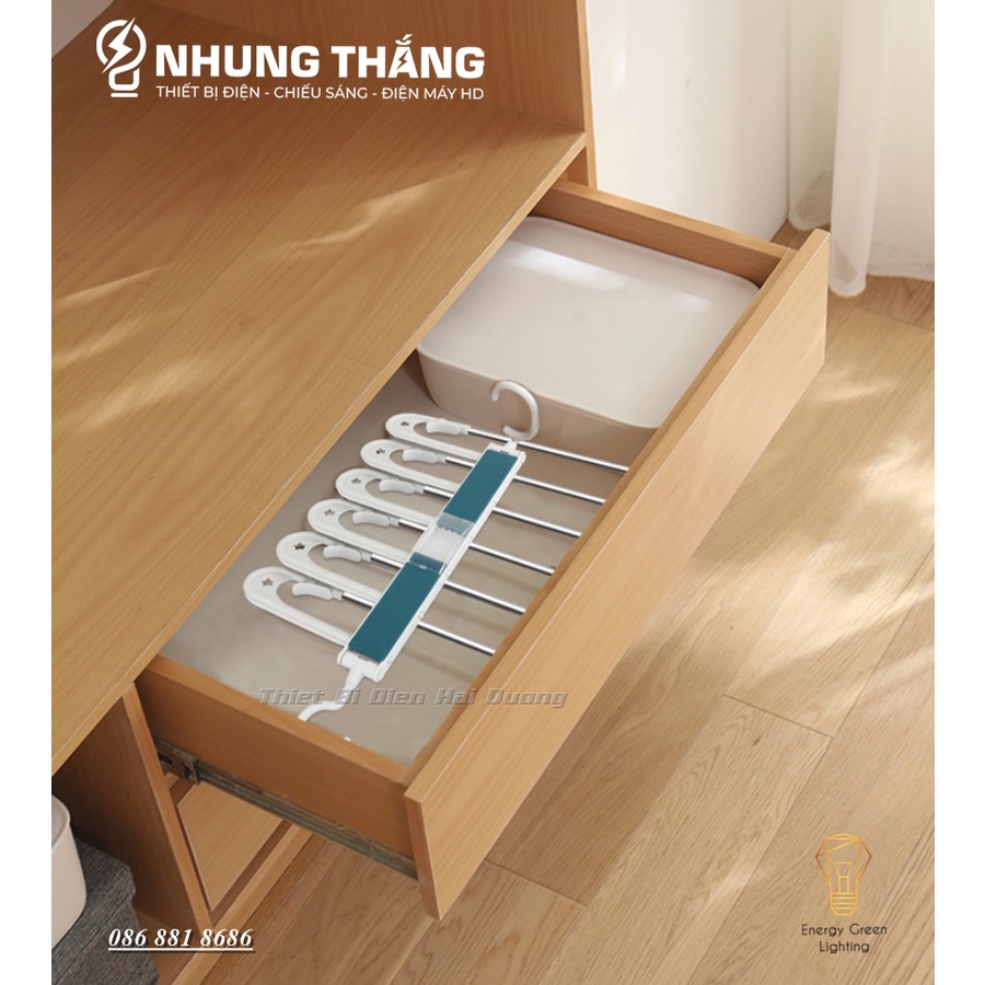 Móc Treo Quần Áo 6 Tầng Đa Năng GD-5898 - Có Thể Gập Lại - Chống Trượt Áo - Tiết Kiệm Không Gian Treo Quần Áo