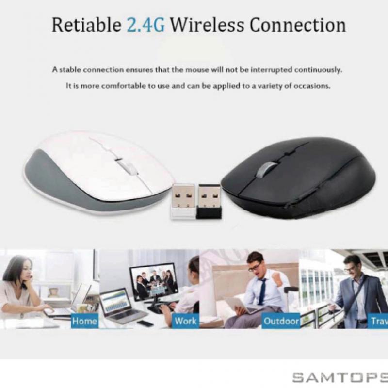 Chuột Gaming HP S1000 Plus Không Dây, ĐầU NhậN USB 1600DPI