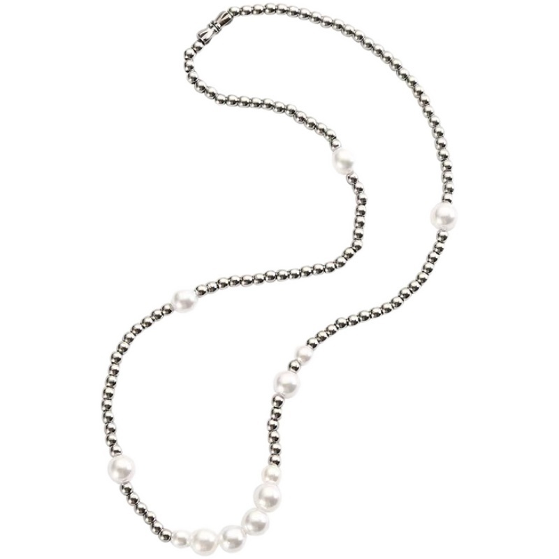 Vòng cổ Ngọc Trai Sang Trọng Phong Cách Hip hop Cho Nam Và Nữ