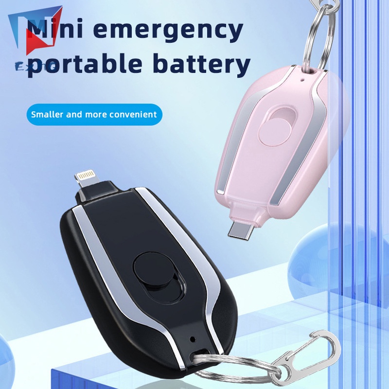 Sạc Dự Phòng Siêu Nhỏ Gọn Có Móc Khóa Cho Điện Thoại