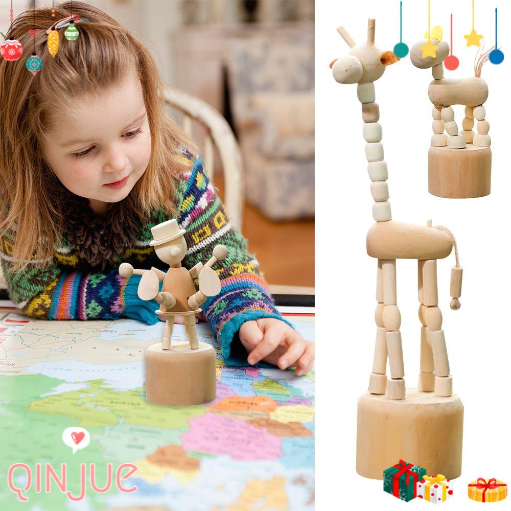Con Rối Gỗ DIY Hình Chú Chó Biến Hình Trang Trí Nhà Cửa