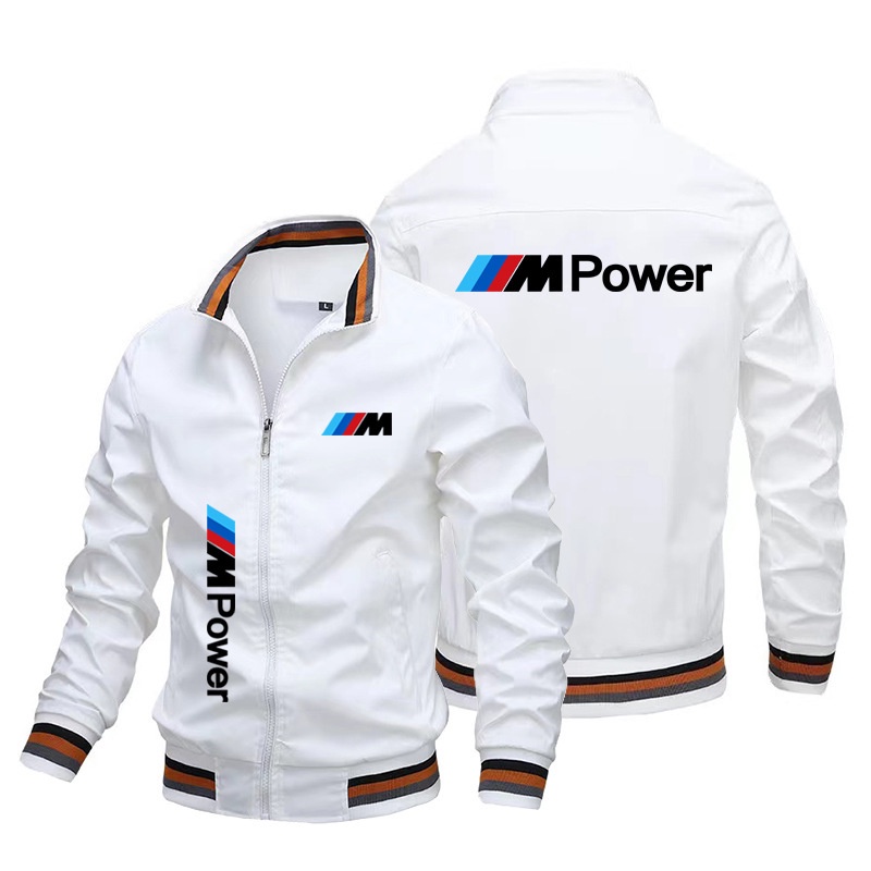 Áo khoác nam cardigan logo BMW - Thời trang ngoài trời
